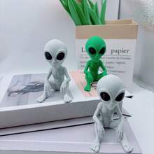 热门3D打印万圣节外星人恐怖氛围装饰品、花园装饰、恐怖雕塑模型 - 彩色 - 查看 9