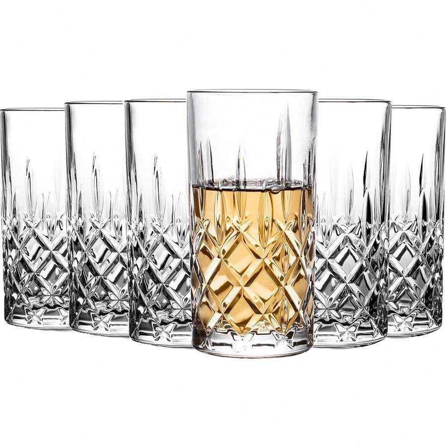 14oz Collins Highball Glasses Beverage Set, Suitable For Holding Drinks, Water, Beer, Soda, Etc. - Multicolor - View 1
