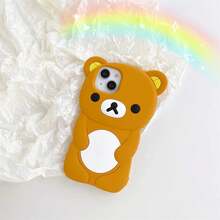 Cute Cartoon 3D Rilakkuma Phone Case For  16 15 14 13 12 11 Pro X XS Max XR 6 7 8 Plus 4 4S 5 5S SE Soft Silicone Cover.Holiday Accessories.17 Pro Max Case.Anti-Scratch For Men/Women Shock-Proof Precise Cutouts 17 Pro Case.Anti-Fall Durable Phone Accsesories.Fashion Phone Cases.17 Case.Novelty Cases.Waterproof Shockproof Anti-Fall Scratch Resistant - YJ.布朗 - 查看 9
