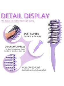 2pcs/Set Curling Iron Set, Multi-Function Styling Comb, Spray Bottle, Hair Brush - Professional Curling Kit, Suitable For Home And Salon Use, Christmas And Valentine's Day Gift - Multicolor - View 3