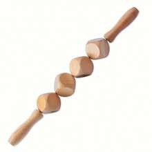 Solid Wood Beech Massage Stick For Unblocking, Scraping, Rolling, And Head Roller Massager - A - View 8