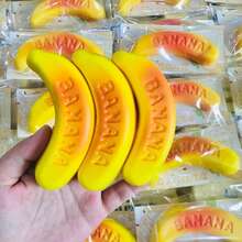 1个香蕉挤压玩具 - 解压玩具 - 挤压玩具 - 软玩具 - 捏捏乐玩具 - 指尖玩具 - 史迪奇玩具 - 旅行玩具 - 课堂指尖玩具 - 迷你洗澡玩具 - 圣诞文具减压球，生日礼物，完美礼物，赠品，玩具，游戏 - 彩色 - 查看 7