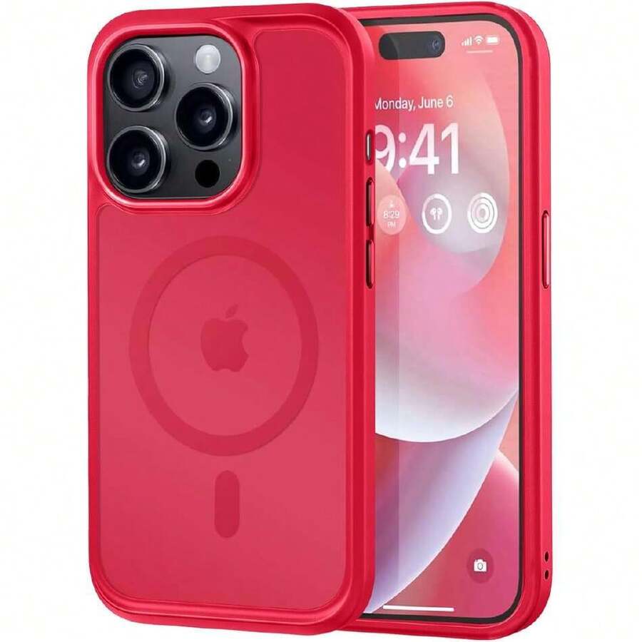 - Strong Magnetic Case For IPhone 14 Pro, Compatible With MagSafe, Military Grade 13ft Drop Protection] Slim Matte Translucent Shockproof Case For 6.1" IPhone 14 Pro, 41920746 - Lilac Purple - View 1