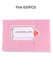 600片/盒 专业美甲卸甲湿巾 无绒棉片 凝胶清洁美甲棉片 无绒棉片 指甲清洁工具配件 - 彩色 - 查看 6