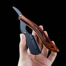 Men's Barber Razor, Professional Straight Edge Manual Shaver, Stainless Steel Razor, Folding Shaver, Beard Trimmer And Blade - Razor - View 6