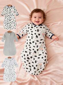 1pc/3pcs Soft & Comfortable Newborn Swaddle Blanket, Suitable For Spring/Summer, Unisex For Baby Boys & Girls, Easy To Use & Wrap, Fits 0-3 Months Infants, Great For Baby Shower Gifts, Outdoor Activities, And Newborn Essentials - Multicolor - View 2