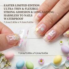 5D Embossed Spring Flower Design Nail Art Stickers, Nail Art Decals For Nail Art Decoration, Self Adhesive Nail Art Supplies For Women And Girls - 5D-0016 - 查看 6