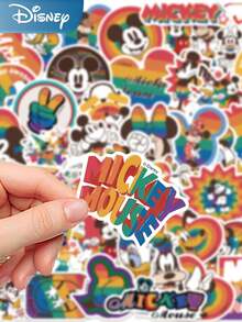50pcs Disney Colorful Mickey Mouse, Minnie Mouse, Donald Duck Stickers, Cartoon Creative Hand-Drawn Doodle Stickers Suitable For DIY Planner, Notebook, Laptop, Phone Case, Tablet, Fridge, Guitar, Skateboard, Water Bottle, Bicycle, Scrapbook, Decoration, Holiday, Birthday, Party Gifts - 50pcs - View 5