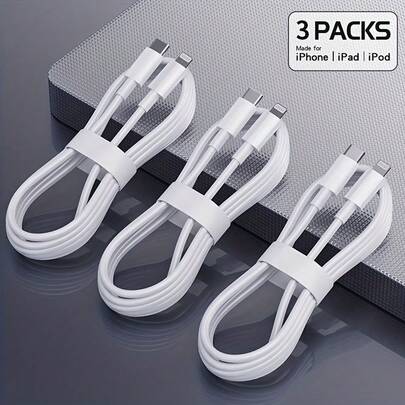 1-3 piezas Cable de carga rápida y transferencia de datos de alta eficiencia de 3,3 pies/100 cm compatible con iPhone 14 Pro Max/14 Pro/14 Plus/14/13/12/11/XS/XR/8/7/6 Series