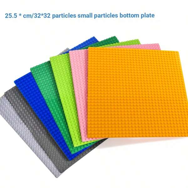 25*25 Dot Matrix Base Plate, Wall DIY Base Board, Compatible With Brand Blocks, / Holiday/Christmas Gift Easter Gift Room Decor, Track, Stacking Toy > Blocks, Brick Fence