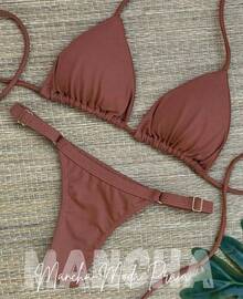 Polyamide Bikini With Lined Cups - S, M, L, XL - Rỉ Nâu - Xem 2
