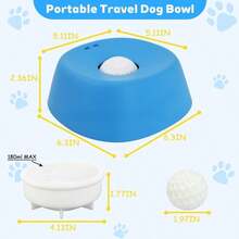 Slow Feeder Dog/Cat Bowl, Non-Slip Entertainment Ball-Shaped, Bone Broth Dog Licking Bowl, Yogurt Dog Licking Toy, Suitable For Small, Medium And Large Dogs And Cats, Dietary Supplement/Post-Operative Nutrition, Gift, Celebration - 500ml - View 7
