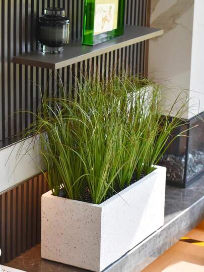 24/12/8pcs 21-Inch Artificial Spring Grass, Artificial Onion Grass Shrub, Outdoor Fake Plants, UV-Resistant Green Plants, Artificial Greenery For Home Decor, Garden Window Sill, Restaurant, Bedroom, Wedding, Birthday Party, Indoor/Outdoor Holiday Decor, Photography, Spring/Summer Decor, Outdoor Simulation Plants, Spring Decor, Birthday Gift