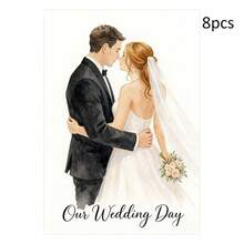 Customized Couple's Greeting Card, Customized Love Letter Card, Customized Gift Message Card, Customized Message Card, Customized Gift Greeting Card, Customized Postcard, Customized Message Card, Suitable For Gatherings, Parties, Restaurants, Holidays - Wedding Greeting Card 10x14cm - View 21