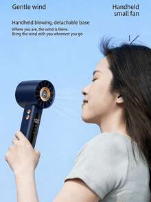 Handheld Digital Display Small Fan, High Power, USB Powered Mini Portable Fan - Handheld - View 4