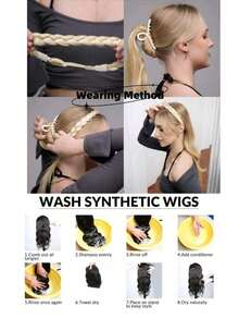 Adjustable Synthetic Woven Headband, Suitable For Daily Wear - Multicolor - View 3