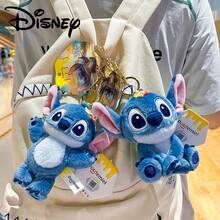 Disney 1个莉萝与史迪奇官方卡通毛绒挂件，可作包包装饰或生日礼物 - 藍色 - 查看 3