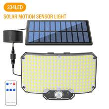 LiHangStar 1pc/2pcs 234 LED Solar Powered Outdoor Wall Light, Motion Sensor Spotlight, Solar Flood Light, Infrared Remote Control Yard Light, 3 Modes Landscape Lamp, Suitable For Yard, Porch, Camping And Backyard Solar Camping Light - Solar-powered Split Wall Lamp - View 10