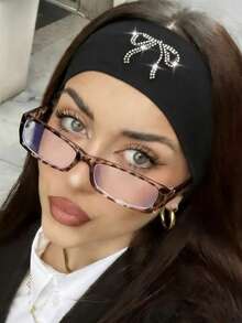 1条纯色运动瑜伽头带，吸汗弹力发带，男女通用，跑步健身发带，女士夏季发饰，女士吸汗带，假日旅行必备 - 黑色 - 查看 2