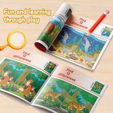 找不同挑战系列 | 视觉观察与专注力训练益智游戏，脑力提升畅销书，趣味家庭游戏，完美节日礼物 - 找出差異 - 查看 5