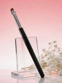 OEIEZ Ultra-Thin Precision Angled Eyeliner Brush, Soft Firm Synthetic Bristles, Professional Eye Makeup Tool For Gel, Cream & Powder Eyeliner, Winged Liner & Brow Definer, Single Pack - Black - View 1