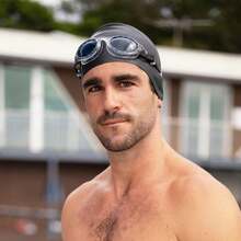 Premium Swimming Goggles Wide View & - Blue/Grey/Tint Blue - View 10