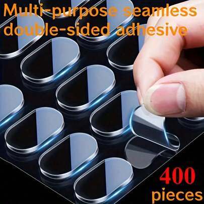 80-400pcs Super Strong Waterproof Adhesive Pads - Multi-Purpose Heavy Duty Glue Suitable For Wood, Plastic, Glass, Metal - Temporary Poster, Sign Fixing, Home & Office Use