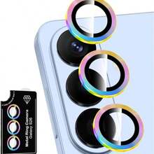 Alloy Glitter Rhinestone 1pc Galaxy S26 Ultra/S26 Plus/S26 Camera Lens Protector, Single Metal Ring Tempered Glass Lens Cover, [Strong Adhesion] Anti-Scratch Ultra-Thin High-Definition Transparent Lens Cover, 1pc, CD Pattern, Glitter, Rhinestone, Multiple Styles & Colors Mother's Day Gift Anniversary Gift - Multicolor - View 25