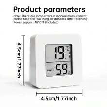 1/2/3 Peças Pequeno Higrômetro Digital Termômetro Interno Medidor de Temperatura e Umidade Ambiente para Casa, Escritório, Terrário de Répteis, Termômetro Interno - Termômetro e higrômetro - Visão 10