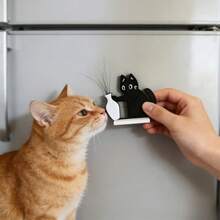 3个亚克力猫咪冰箱贴，猫须和猫毛冰箱贴套装，猫须收纳架，宠物纪念装饰，猫毛纪念品，浴室装饰，厨房装饰，办公室装饰，房间装饰，桌面配件，送给爱猫人士的礼物 - 均碼 - 查看 9