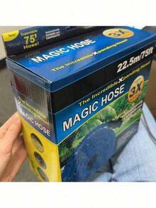 1PC 75FT Explosion-Proof Magic Expandable Water Hose, High-Strength Anti-Burst Material, Dual Use For Car Washing & Plant Watering, Retractable Compact For Easy Storage - 1pc - 查看 3