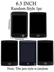 1pc Reusable 6.5/12 Inch Drawing Board - Durable PVC Sketchpad With Screen & Stylus Pen - Multicolor - View 16