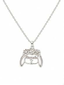 Custom Name Bunny Necklace With Birth Flower, Personalized Easter Jewelry Gift For Women, Pet Lover Holiday Present - Multicolor - View 6