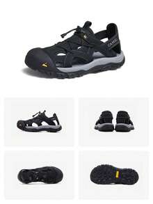 CAMEL CROWN Men's Sandals, Summer Breathable Non-Slip Outdoor Shoes Suitable For Beach, Hiking, Wading - Black - View 5
