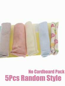 8pcs Baby Soft Towels, Baby Bath Towels, Children's Bathing & Feeding Wet Wipes - Random Towel Colors (Note: Some Styles Are Not Shown In The Picture) - Multicolor - View 18