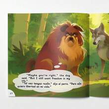 Bilingual Classic Fable "The Dog And The Wolf" – Freedom & Choice Theme, Inspirational Family Reading Gift - Classic Moral Tale - View 6