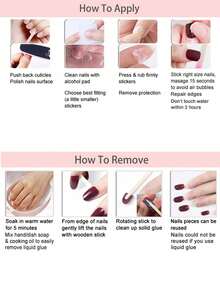 10 piezas de pegatinas de uñas con flores 3D hechas a mano, arte de uñas floral rosa intenso, uñas postizas de concha de primavera/verano tipo stiletto, para uso diario de mujeres y niñas - Rosa Fucsia - Ver 8