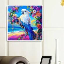 Bộ tranh đính đá 5D hình chim vẹt đậu cành cây tự làm, 1 bộ, [30*30cm/11.8*11.8in] [40*40cm/15.7*15.7in], Thích hợp cho người lớn mới bắt đầu, Tranh khảm đá tự làm, Tranh đính đá toàn bộ, Trang trí tường cho phòng khách, phòng ngủ, văn phòng, Quà tặng bất ngờ cho gia đình và bạn bè, Không khung - Không có khung - Xem 2