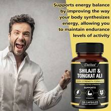 Bcuelov Daitea Dietary Supplements - Contains Shilajit Extract And Tongkat Ali  Extract - Supports Daily Energy And Athletic Performance - 120 Capsules - 1 Bottle - View 4