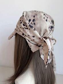 1pc Men's Printed Bandana Baseball Cap, Fashionable Headwrap Hat, Leopard Polka Dot Plaid Headscarf Cap, Suitable For Daily Street & Holiday Wear - Multicolor - View 9