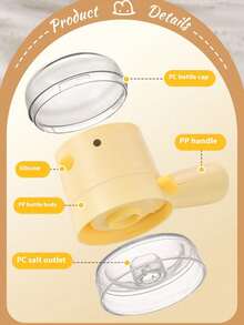 2个鸟形定量盐瓶，厨房调味料分配罐，防尘防潮调味品容器 - 彩色 - 查看 6