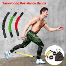 1Set Thicken Latex Gym Rubber Pull Rope Resistance Band Fitness Training Trainer Taekwondo Kick - Multicolor - View 1
