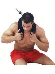 1PC Ab Crunch Cable Attachment - Heavy-Duty Steel Harness With Dual-Pulley System & Anti-Slip Padding, 360° Rotating Hook - For Core Training, Home Gym Setup, CrossFit Workouts - Abdominal Trainer - Cable Machine Accessory - Multicolor - View 3