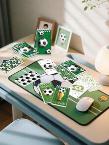 10本足球主题线圈笔记本，足球主题便签本，返校计划本，口袋本，记事本，学生日记，学生最爱的生日礼物，学习用品，学生奖品手工纸，派对笔记本，学习用品，返校文具 - 足球 - 查看 4