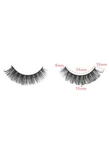 10 Pairs Russian Volume Thick False Eyelashes - Black - View 3