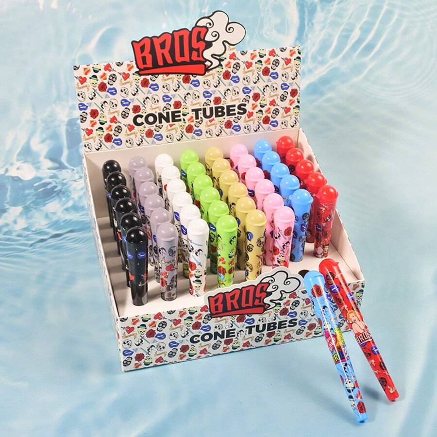 Bộ 8/48 chiếc/ống đựng thảo dược in họa tiết, hộp đựng thuốc lá và xì gà an toàn, nhẹ và di động, chất liệu nhựa cao cấp đạt tiêu chuẩn y tế, vật dụng không thể thiếu trong gia đình để đựng tẩu và phụ kiện hút thuốc, món quà tuyệt vời cho gia đình và bạn bè, sản phẩm bán chạy tại các cửa hàng bán đồ hút thuốc. - Nhiều màu - Xem 1