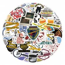60Pcs Funny Crime Scene Stickers Crime Scene Decor Crime Scene Party Decorations Aesthetic Stickers Vinyl Waterproof For Laptop Phone Car Skateboard Water Bottles Scrapbooking Computer Journaling Scrapbook Supplies Stationery Funny Stickers Kindle - A - View 5