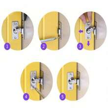Stainless Steel 90° Right Angle Sliding Door Latch | Lock Catch - A - View 3