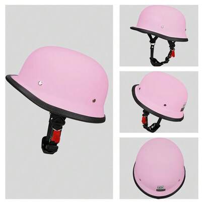 1 PC Retro Motorcycle Helmet Vintage Moto Helmets German Style Motobike Helmet Open Face Casco Moto Half Helmet Motorcycle Accessorie Motocross Helmets Riding Protective Accessories Rider Gifts