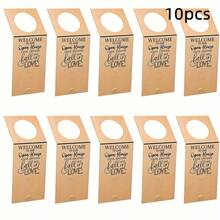 10/20pcs Welcome To Our Open House Wine Bottle Labels And Bottle Neck Collars, Real Estate Agent Gifts And Supplies - 10Pcs - View 12